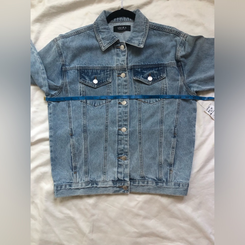 SMOKING KILLS OVERSIZED CARTOON GRAPHIC DENIM JACKET SIZE: LARGE - Picture 6 of 7